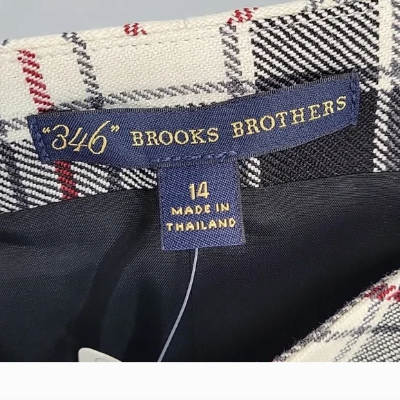 Brooks Brother plaid skirt sz14 - Picture 5 of 8